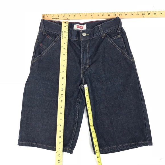 Levi's Dark Wash Blue Denim Jeans Short - Picture 6 of 6